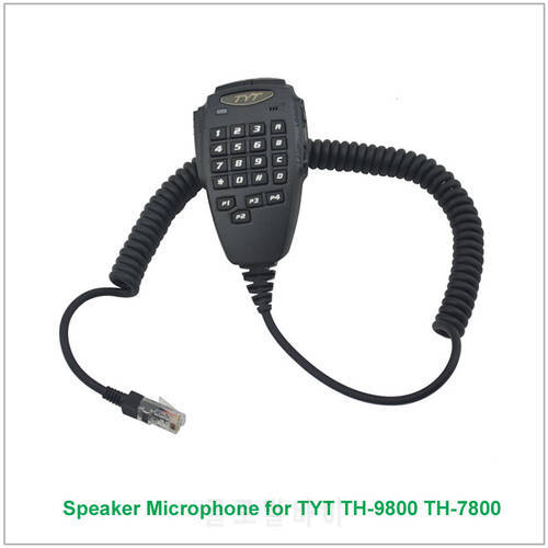 Original TYT 6 Pin DTMF Handheld Speaker Microphone for TYT TH-9800 TH-7800 TH9800 TH7800 Amateur Mobile Transceiver