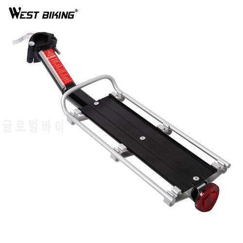 WEST BIKING Bicycle Touring Carrier Frame Bike Luggage Cargo Rack Bicycle Accessories Aluminum Alloy Cycle Rear Seat Post Rack