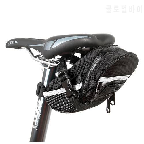 Outdoor Waterproof Bicycle Tail Bag Cycling Bike Back Seat Nylon Saddle Bag For BikeTail Backpack Black Hot Dropshipping