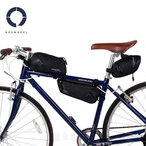 Roswheel Cross Series 121454 Bike Bicycle Cycling Saddle Bag Rear Seat Bag Top Tube Front Frame Bag Triangle Pannier Pack