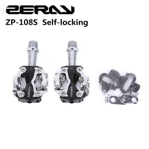 ZERAY ZP-108S Cycling Road Bike MTB Clipless Pedals Self-locking Pedals SPD Compatible Pedals Bike Parts 108S
