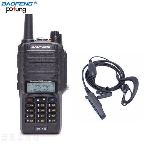 Baofeng UV-XR 10W High Power 4800mAh Battery IP67 WaterProof Antidust Dual Band Walkie Talkie Two Way Radio+One Earpiece