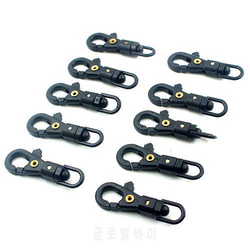 10PCS Mini Nylon Hanging Buckle Quick Hook Keychain Backpack Accessories Outdoor Camping Tactical Equipment Tourism Tools