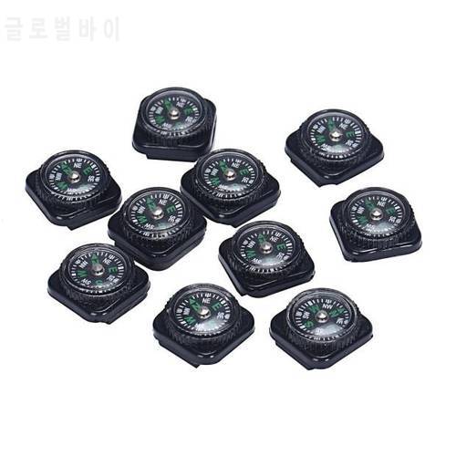 10PCS Mini Compass for Paracord Bracelet Outdoor Camping Hiking