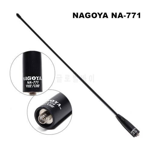 Original NAGOYA Dual Band Male Antenna NA-771 SMA Amplified HF Antenna For Baofeng Portable CB Radio UV-5R UV-82 Walkie Talkie