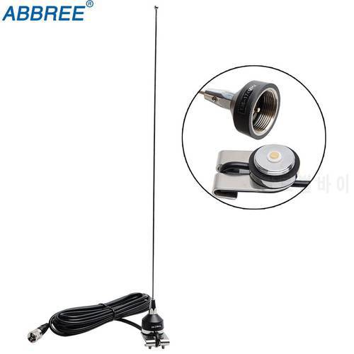 ABBREE NA-37 VHF 136-174MHz NMO Antenna Mount RG-58U 5M/16.4ft Coaxial Cable for Car Vehicle Mobile Radio QYT TYT Baojie