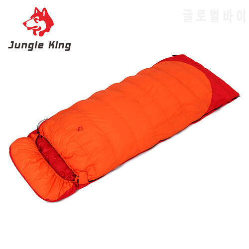 Jungle King New winter outdoor climbing camping down sleeping bag envelope thickening -25 degree filling 1500 grams of cashmere
