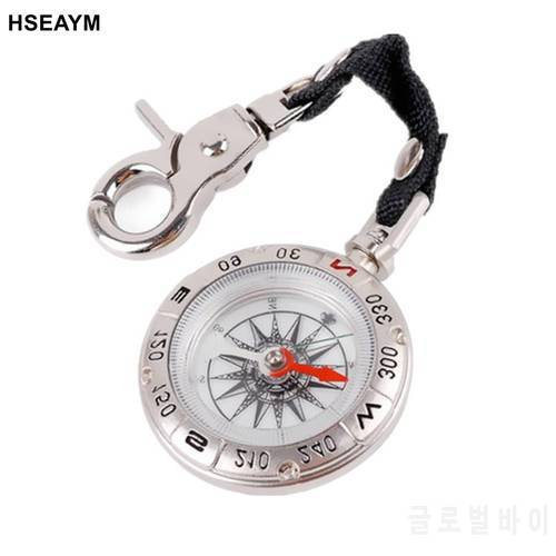 HSEAYM Pocket Watch Compass High Quality Portable Metal Belt Lanyard Hang Rope Type Pointing Guide Handheld Hiking Gear