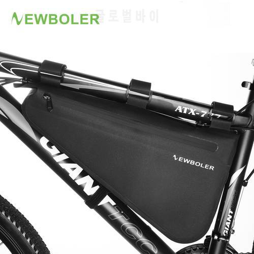 NEWBOLER Rainproof Bike Bag Large Capacity MTB Road Frame Bag Triangle Pouch Waterproof Caulking Bicycle Bag Pannier Accessories