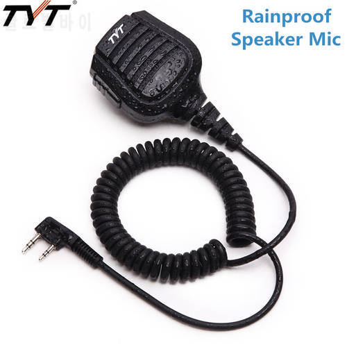 TYT IP57 Waterproof 2 Pin Speaker Microphone for TYT Walkie Talkie TH-UV8000D/E MD-380 MD-390 Baofeng UV-5R UV-82