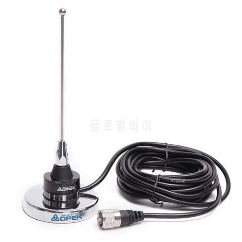 OPEK NC-450M UHF 400-520MHZ NMO Mini Antenna Magnet Mount Coaxial Cable for Baofeng QYT TYT Kenwood Mobile Radio Walkie Talkie