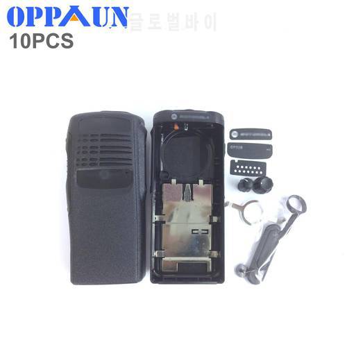OPPXUN 10set housing shell case cover black surface protective cover against dust knob for Motorola GP328 gp340 pro5150 radio