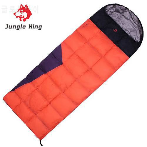Jungle King 2017 outdoor mountaineering couple camping supplies high quality sleeping bag envelopes 550g duck down -5~10degrees
