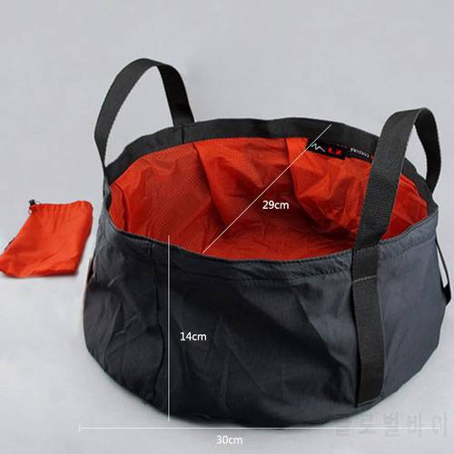 Balight Foldable Basin Travel Lightweight Camping Bag Backpack Washbasin Bucket Fishing Folding Basin Bath Sink Washing Basket