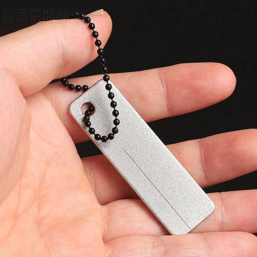 Small Craftsmanship Ultra-thin Diamond Sharpeners Fish Hooks Grinding Knife Stone Outdoor Portable EDC Can Be Linked To Keychain