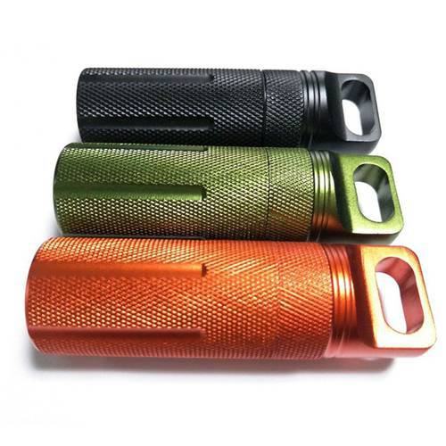 EDC Gear Outdoor First Aid Survival Pill Bottle Tools Waterproof Box Case Tank Bottles Emergency Camping For Cigarettes Matches