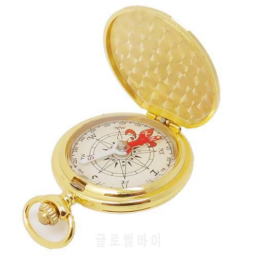 Metal Flip Brass Compass Outdoor Pocket Mini Copper Compass Multifunction Advertising Promotion Camping Climbing Gifting
