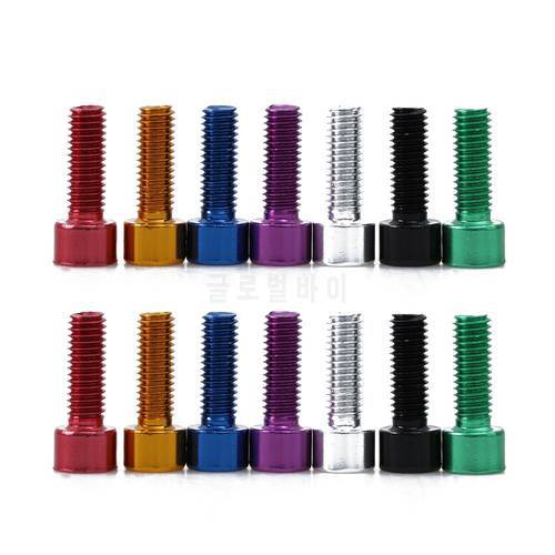 4PC Colorful Cycling Water Bottle Screws Holder Aluminum Bike Bolt Alloy Solid Cage Bicycle Repair Accessory Fixed Gear Tools