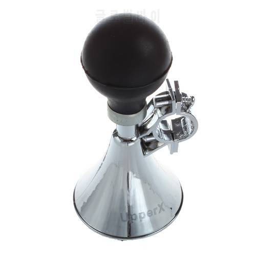 UPPERX Black Rubber Bulb Bicycle Air Horn fit 21mm Dia Handlebar Bike call Bugle Trumpet bicycle accesories