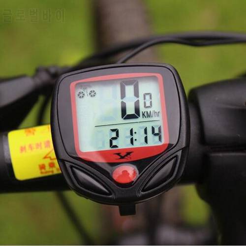 Bike Computer With LCD Digital Display Waterproof Bicycle Odometer Speedometer Cycling Stopwatch Riding Accessories Tool