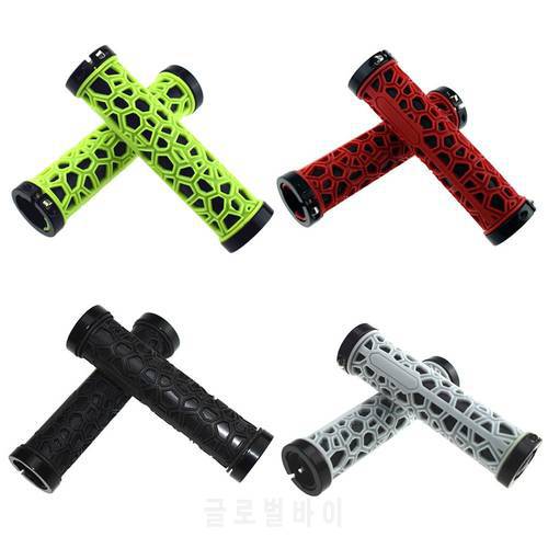 2Pcs MTB Bike Grips Cycling Mountain Bicycle Grips Scooter Handle Bar Rubber Soft End Handle Sets Cycling Bicycle Parts