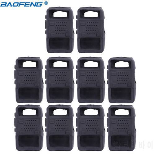 10pcs Walkie Talkie Rubber Holster Case for Baofeng UV-5R UV 5R UV5R UV-5RE DM-5R Plus TYT TH-F8 2 way radio