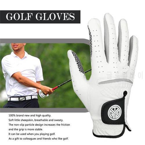 1 pc Anti-Slip Golf Gloves Left Right Hand Men&39s Little Sheepskin Wear-resistant Breathable Golf Gloves Sports Gloves