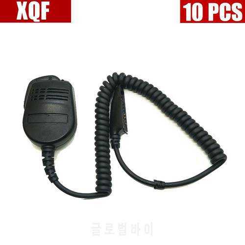 XQF 10PCS Speaker Microphone For Motorola Two Way Radio GP328 GP338 HT1250 HT1550 HT750 PR860 GP640 GP680 GP1280