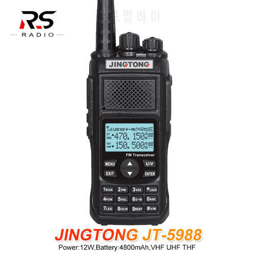 12W Walkie Talkie JINGTONG JT-5988 Amateur Rádio Comunicador Powerful Than Baofeng UV-5R CB Ham Radio Station for Hunting 10KM