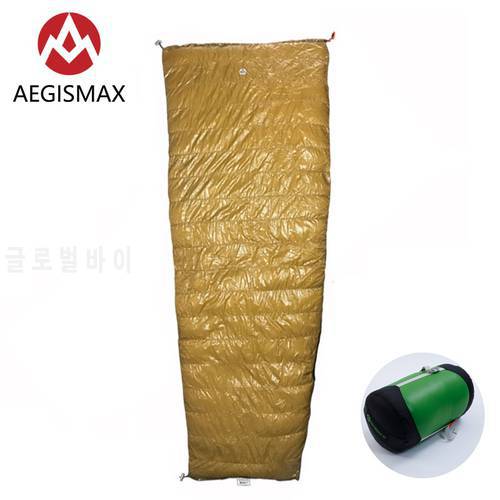 AEGISMAX LIGHT Series Outdoor Ultralight Camping Envelope Goose Down Splicable Sleeping Bag