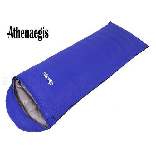 Athenaegis New Style White Duck Down 2200g/2500g/2800g/3000g Filling Adult Breathable Waterproof Winter Sleeping Bag