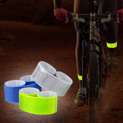 Bicycle Reflector Fluorescent MTB Bike Bicycle Sticker Tape Leg Strap Reflective Stickers Safe Decal Accessories Riding Supplies