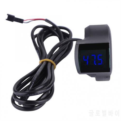 Electric Bicycle Voltage Display Handlebar Voltmeter Display for Electric Scooter Electric Bike E-bike Power Display Accessory