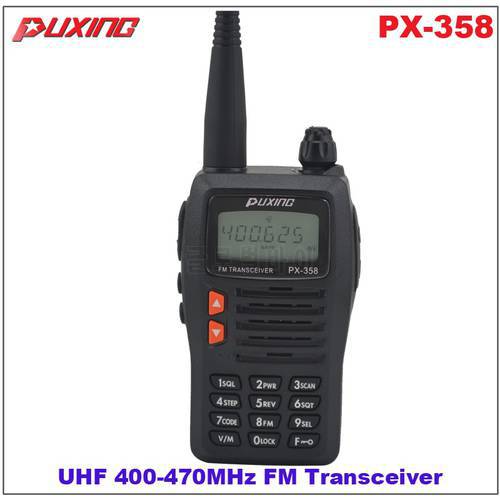 Walkie Talkie Puxing PX-358 UHF 400-470MHz Portable Two-way Radio FM Transceiver