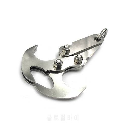 High Performance Grappling Hook Stainless Steel Carabiner Strong Magnet Outdoor Climbing Foldable Grappling Claws