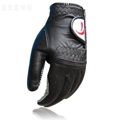 1Pcs Mens Genuine Leather Golf Gloves Male Left Right Hands Breathable Golf Gloves OutdoorNon-Slip Mittens Golf Accessory D0635