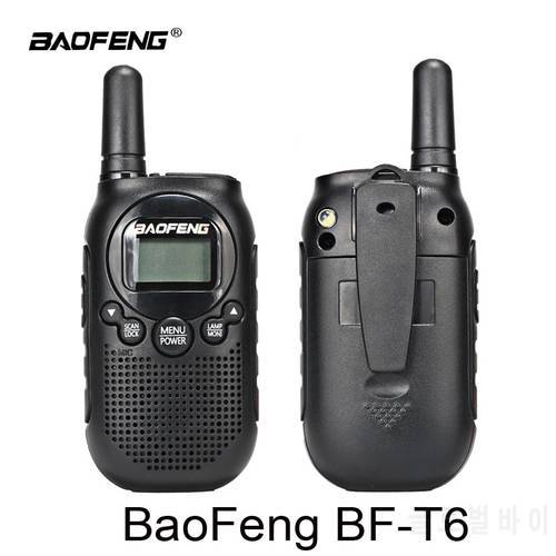 1pcs Baofeng BF-T6 Mini Walkie Talkie BFT6 22CH 0.5W Kids Radios Comunicador Radio Transceiver Children Radio brithday gift