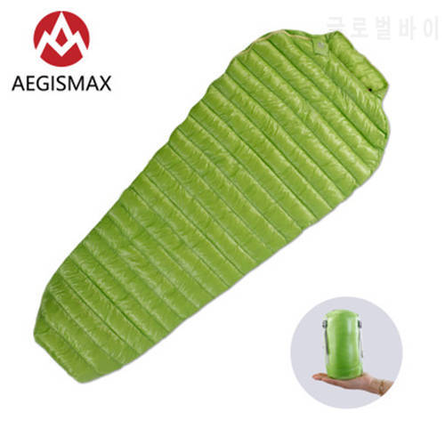 AEGISMAX MINI Ultralight 43℉~52℉ Sleeping Bag Goose Down Mummy Type Splicing Outdoor Unisex Waterproof Hiking Sleeping Bag
