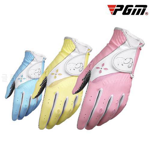 PGM 1 Pair Golf Women&39s Gloves Left Hand and Right Hand Non-slip Golf Gloves Ladies Breathable Outdoor Sports Gloves