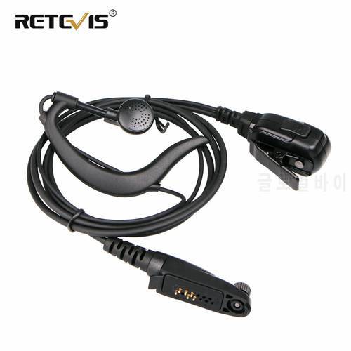 G-Shape Ear Hook Microphone Earpiece Walkie Talkie Headset for Retevis Ailunce HD1/RT648/RT48/RT87/RT83/RT29/RT647/RT47 J9131A