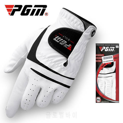 Pgm Golf Gloves Men&39s Sheepskin Left/Right Hand Gloves Soft Breathable Non-slip Particle Gloves Golf Accessories