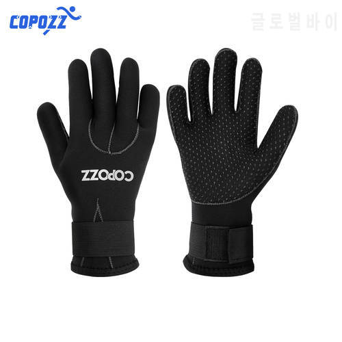 COPOZZ 3mm Neoprene Scuba Diving Gloves Warm Material swimming surf rowing protection non-slip gloves water sports