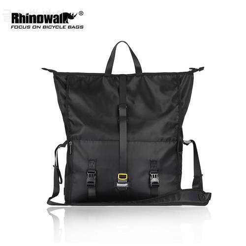 Rhinowalk Bicycle Bags Saddle Rear Bag Waterproof Travel Shoulder Handbag Large Capacity Seat-post MTB Bike Bags Multi-function