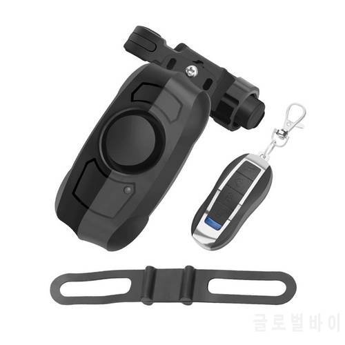 110dB USB Rechargeable Wireless Anti-Theft Vibration Motorcycle Bike Bicycle Security Lock Alarm with Remote Control