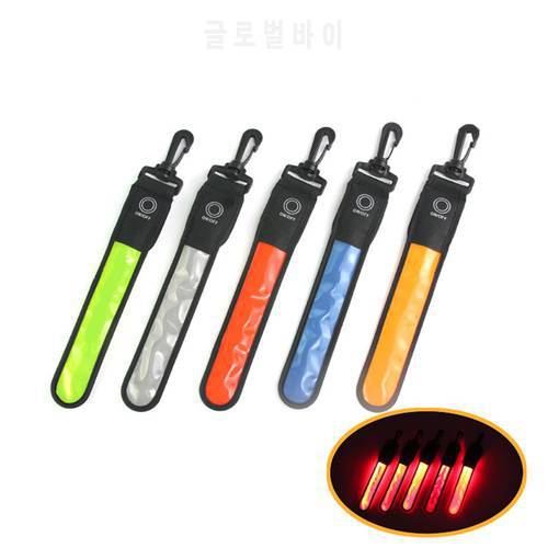 LED Reflective Strap Safety Pendant For Backpack Outdoor Sports Riding Night Running Mountaineering Safety Warning LED Light
