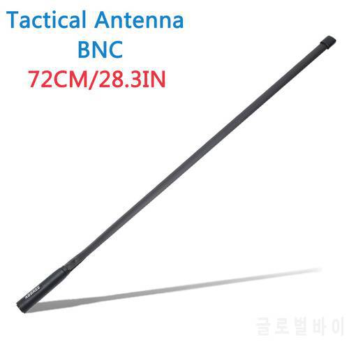 ABBREE 72cm Dual Band 144/430mHz BNC Foldable CS Tactical Antenna for Icom IC-V80 IC-V82 IC-V85 Kenwood TK300 Walkie Talkie