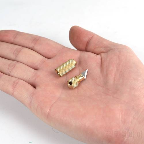 Stainless Steel Multi-function EDC Portable Mini Key Ring Pendant Cutting Tool Capsule Knife
