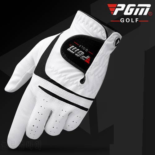 Men Sheepskin Leather Golf Gloves Left Right Hand Anti-Slip Mittens Male Outdoor Single Hands Golf Sport Gloves D0515