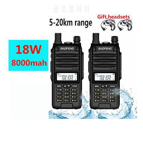 2023 hunting 18w walkie talkie 10km Baofeng BF-UVF10 ham radio comunicador professional long range dual band cb comunicacion