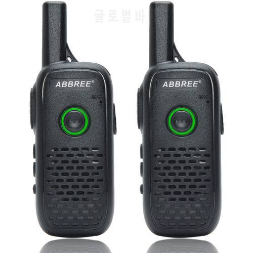 ABBREE AR-Q2 Professional Handy Walkie Talkie Mini VOX Dual PTT USB Charge UHF Two Way Radio Comunicador Transceiver Woki Toki